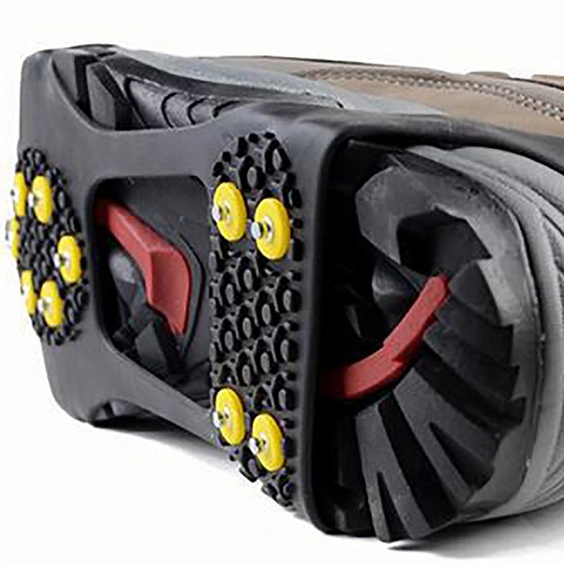 Leebei Non-Slip Shoe Covers, Ice Snow Grippers, 10-Stud Slip-on Stretch Traction Cleats (Medium) - Image 5